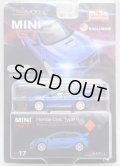 2019 TSM MODELS - MINI GT 【"MIJO EXCLUSIVE" HONDA CIVIC TYPE R "AEGEAN BLUE MODULO EDITION" (左ハンドル仕様）】 BLUE/RR （予約不可）
