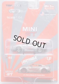 画像1: 2019 TSM MODELS - MINI GT 【"MIJO EXCLUSIVE" LB WORKS NISSAN GT-R (左ハンドル仕様）】 ZAMAC/RR （CHASE)