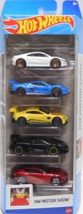 【US版】2024 5PACK 【HW MOTOR SHOW】'17 Acura NSX / Corvette C8.R / Aston Martin Vantage GTE / McLaren Senna / '20 Jaguar F-Type（予約不可）