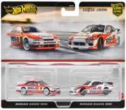 画像1: 【仮予約】PRE-ORDER - 2024 HW CAR CULTURE "PREMIUM 2PACK" 【 ”"RS☆R" 日産 240SX (S14)/ 日産シルビア (S15)】WHITE-RED/RR(2024年9月上旬(2)入荷予定）(ショートした場合は先着順となります）