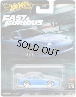 画像1: 【仮予約】PRE-ORDER - 2024 HW FAST & FURIOUS (ワイルド・スピード) 【1996 日産 180SX タイプX】BLUE/RR(2024年10月下旬入荷予定）