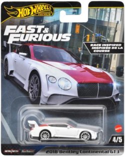 画像1: 【仮予約】PRE-ORDER - 2024 HW FAST & FURIOUS (ワイルド・スピード) 【2018 ベントレー コンチネンタル GT3】WHITE/RR(2024年10月下旬入荷予定）