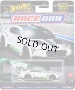 画像1: 【仮予約】PRE-ORDER - 2024 HW CAR CULTURE "RACE DAY" 【2018 ベントレー コンチネンタル GT3】WHITE/RR (2024年11月末頃入荷予定)