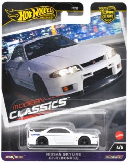 画像1: 【仮予約】PRE-ORDER - 2024 HW CAR CULTURE "モダン・クラシックス" 【日産 スカイライン GT-R（BCNR33）(GReddy)】WHITE/RR (2024年12月下旬入荷予定)