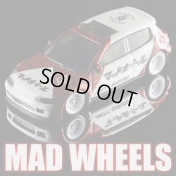 画像1: MAD WHEELS (マッドホイール） 【Oroblram HONDA CIVIC (カスタム完成品）】WHITE-RED/RR (送料サービス適用外) 