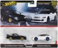 【仮予約】PRE-ORDER - 2025 HW CAR CULTURE "PREMIUM 2PACK" 【'96 日産 180SX タイプX/日産 シルエイティ】BLACK/WHITE/RR (2025年2月上旬入荷予定)(ショートした場合は先着順となります）