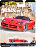 【仮予約】PRE-ORDER - 2025 HW FAST & FURIOUS (ワイルド・スピード) 【'03 ダッジバイパー SRT10】RED/RR(2025年2月下旬入荷予定）