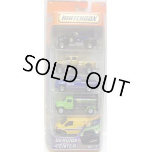 画像: 2010 MATCHBOX 5PACK - SERVICE CENTER No.12 【Tow Truck / International CXT / Chevy Silverado SS / Guzzler / '07 Ford Transit Van 】