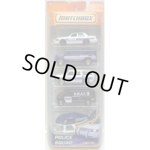 画像: 2010 MATCHBOX 5PACK - POLICE SQUAD No.10 【Ford Crown Victoria Police / School Bus / Chevy Suburban / Ford Panel Van / Rescue Helicopter 】