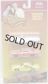 画像: THE DUKES OF HAZZARD -  HAZZARD COUNTY CAR SET 【THE GENERAL LEE 1969 DODGE CHARGER / BOSS HOGG'S 1972 CADILLAC / DAISY'S 1972 PLYMOUTH ROADRUNNER】　