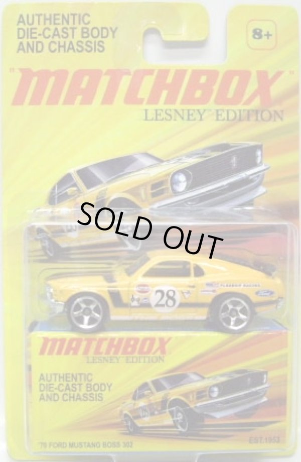 画像1: 2011 LESNEY EDITION 【'70 FOD MUSTANG BOSS 302】 YELLOW