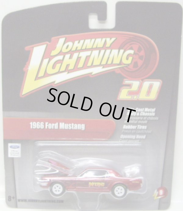 画像1: JOHNNY LIGHTNING 2.0  R9 【1966 FORD MUSTANG】 MET.RED/RR (WHITE LIGHTNING)