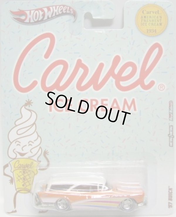 画像1: 2012 NOSTALGIC BRANDS - CARVEL ICE CREAM 【'57 BUICK】　ORANGE-WHITE/RR 