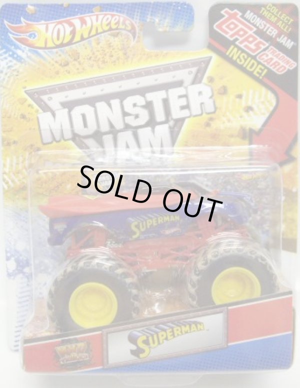 画像1: 2012 MONSTER JAM INSIDE TOPPS 【SUPERMAN】 BLUE-RED (MWD TRUCKS)