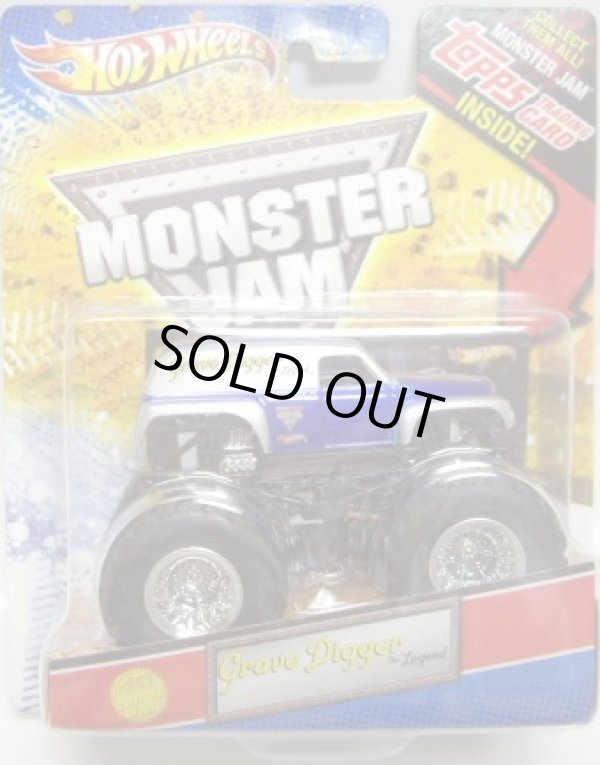 画像1: 2012 MONSTER JAM INSIDE TOPPS 【GRAVE DIGGER THE LEGEND】 SILVER-BLUE (1ST EDITIONS)