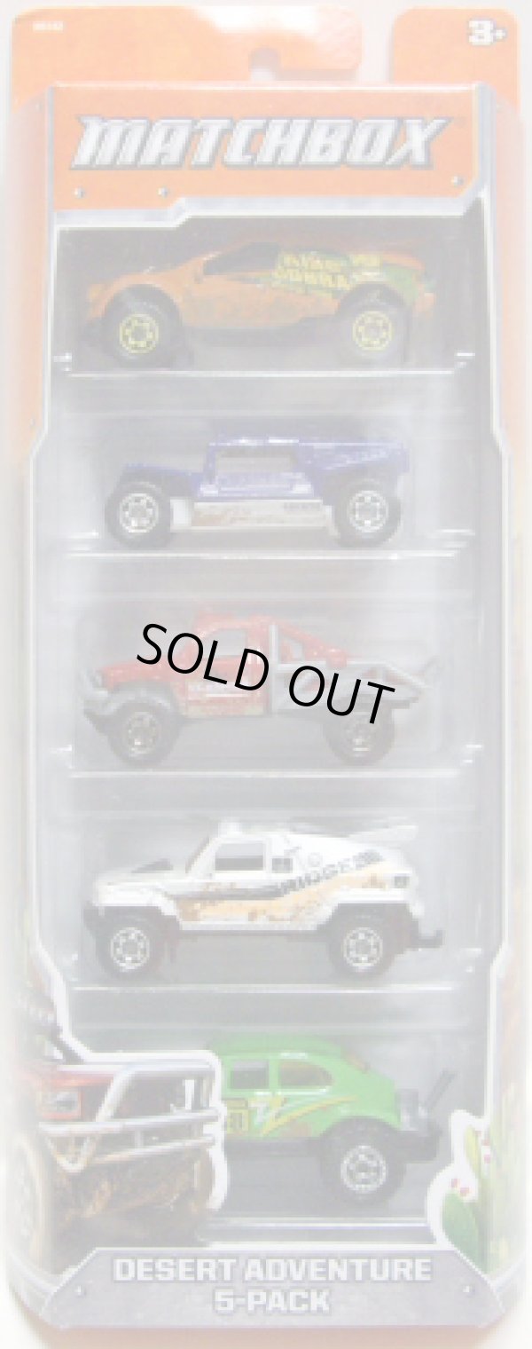 画像1: 2012 MATCHBOX 5PACK - DESERT ADVENTURE (Quick Sander / Coyote 500 / Rock Shocker / Ridge Raider / Volkswagen Beetle 4x4)