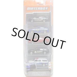 画像: 2012 MATCHBOX 5PACK - POLICE (Ford Police Interceptor / Mitsubishi Lancer Evolution X Police / Porsche 911 Turbo / Dodge Magnum / 2000 Chevrolet Suburban)