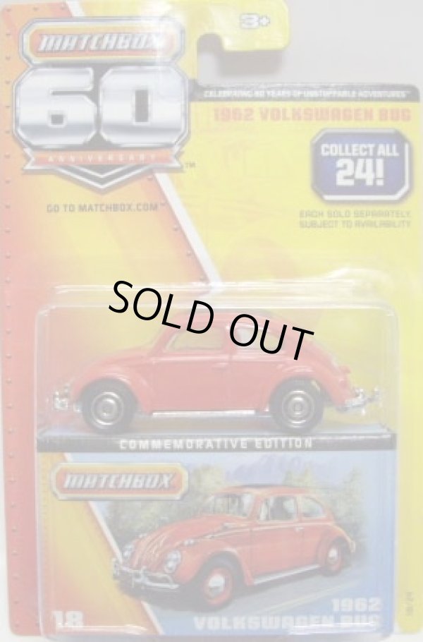 画像1: 2013 MATCHBOX 60th ANNIVERSARY 【1962 VOLKSWAGEN BUG】 RED