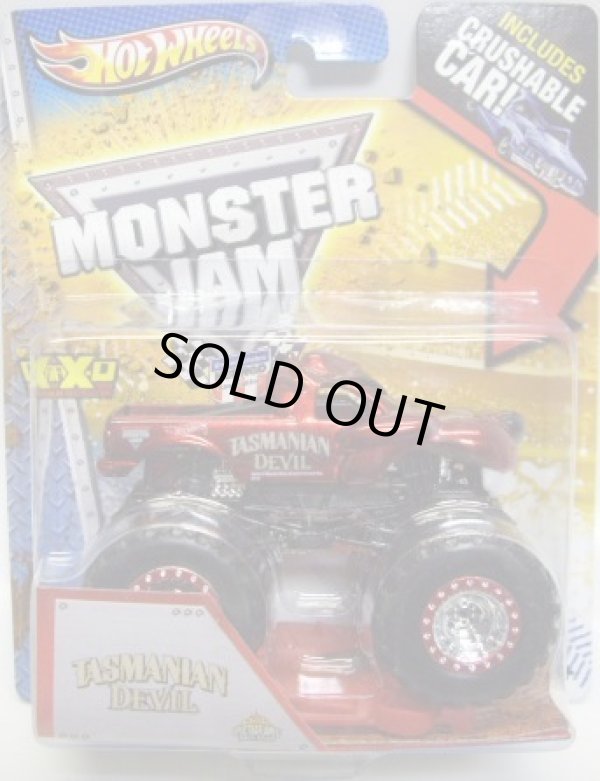 画像1: 2013 MONSTER JAM included CRUCHABLE CAR! 【TASMANIAN DEVIL】 SPEC.RED (SPECTRA FLAMES)