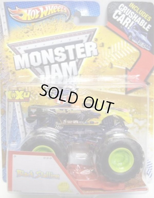 画像1: 2013 MONSTER JAM included CRUCHABLE CAR! 【BLACK STALLION】 YELLOW (1ST EDITIONS)