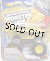 画像: 2013 MONSTER JAM included CRUCHABLE CAR! 【HIGHER EDUCATION】 YELLOW (1ST EDITIONS)