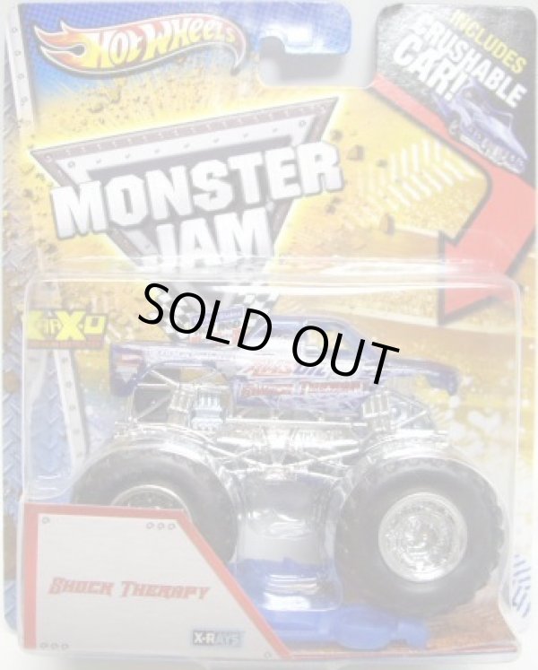 画像1: 2013 MONSTER JAM included CRUCHABLE CAR! 【SHOCK THERAPY】 CLEAR BLUE (X-RAYS)