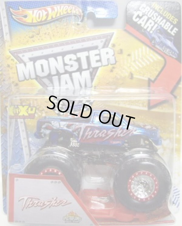 画像1: 2013 MONSTER JAM included CRUCHABLE CAR! 【THRASHER】 SPEC.BLUE (SPECTRA FLAMES)