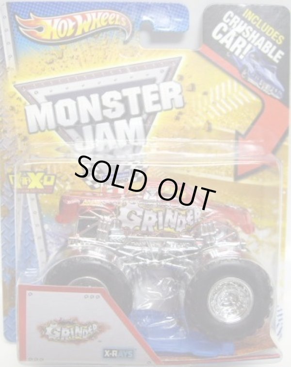 画像1: 2013 MONSTER JAM included CRUCHABLE CAR! 【GRINDER】 CLEAR RED (X-RAYS)