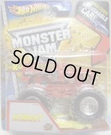 画像: 2013 MONSTER JAM included CRUCHABLE CAR! 【BACK DRAFT】 RED (MWD TRUCKS)