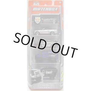 画像: 2013 MATCHBOX 5PACK  【POLICE】 Lamborghini Gallardo LP560-4 Police/2007 Ford Shelby GT500 Convertible/Subaru Impreza WRX Police/Frost Fighter/SWAT Truck