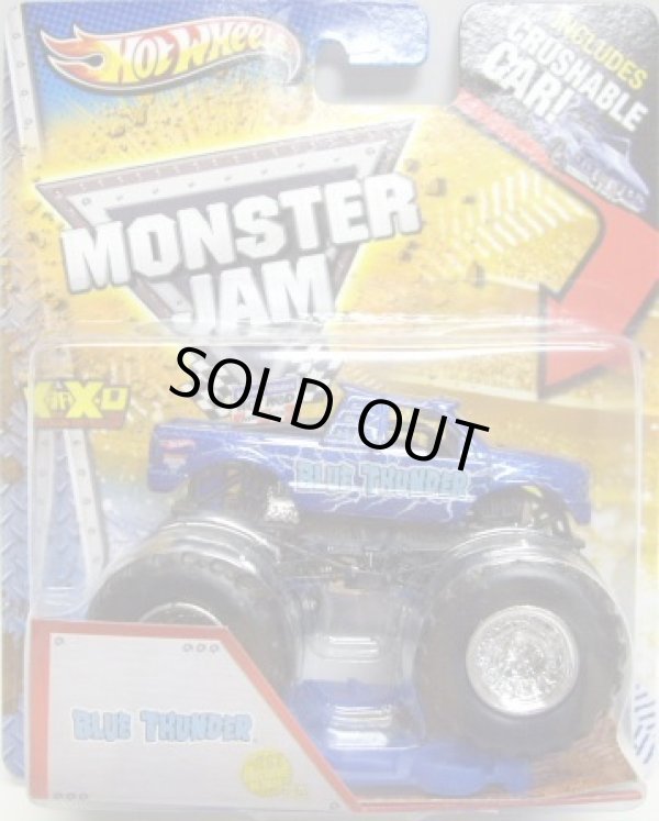 画像1: 2013 MONSTER JAM included CRUCHABLE CAR! 【BLUE THUNDER】 BLUE (1ST EDITIONS)