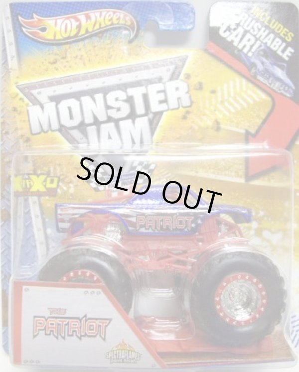 画像1: 2013 MONSTER JAM included CRUCHABLE CAR! 【THE PATRIOT】 SPEC.BLUE (SPECTRA FLAMES)