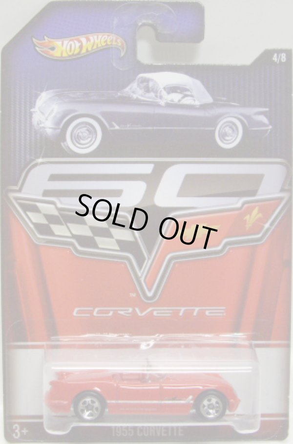 画像1: 2013 WALMART EXCLUSIVE CORVETTE 60th ANNIVERSARY 【1955 CORVETTE】 RED/5SP