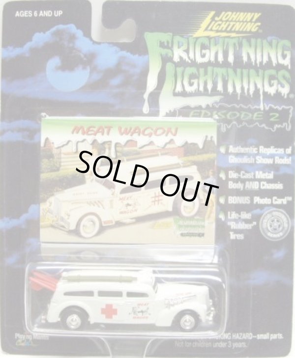 画像1: 1999 JOHNNY LIGHTNING - FRIGHT'NING LIGHTNINGS 【MEAT WAGON】　WHITE/RR