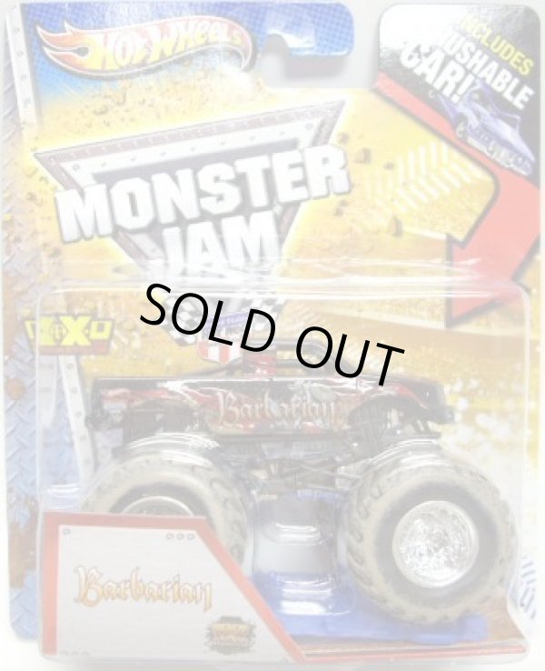 画像1: 2013 MONSTER JAM included CRUCHABLE CAR! 【BARBARIAN】 BLACK (MWD TRUCKS)