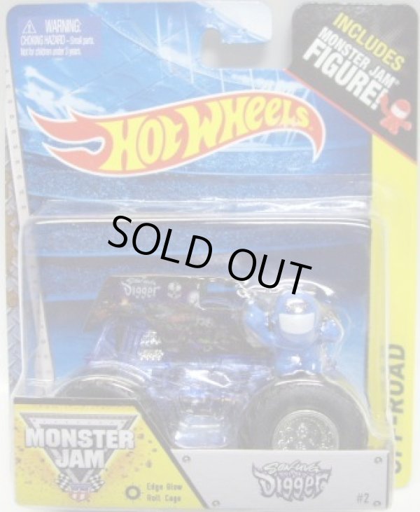 画像1: 2014 MONSTER JAM included MONSTER JAM FIGURE! 【SON-UVA DIGGER】 BLACK (EDGE GLOW ROLL CAGE)