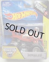 画像: 2014 MONSTER JAM included MONSTER JAM FIGURE! 【DERAILED】 RED-ZAMAC