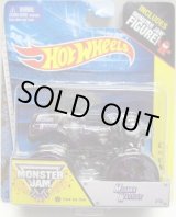 画像: 2014 MONSTER JAM included MONSTER JAM FIGURE! 【MOHAWK WARRIOR】 BLACK (TRACK ACE TIRES)