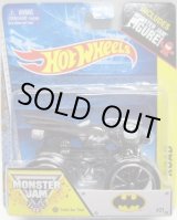 画像: 2014 MONSTER JAM included MONSTER JAM FIGURE! 【BATMOBILE】 FLAT BLACK (TRACK ACE TIRES)