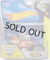 画像: 2014 MONSTER JAM included MONSTER JAM FIGURE! 【STONE CRUSHER】 BLUE (EDGE GLOW/ROLL CAGE)