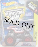 画像: 2014 MONSTER JAM included MONSTER JAM FIGURE! 【CAPTAIN AMERICA】 WHITE