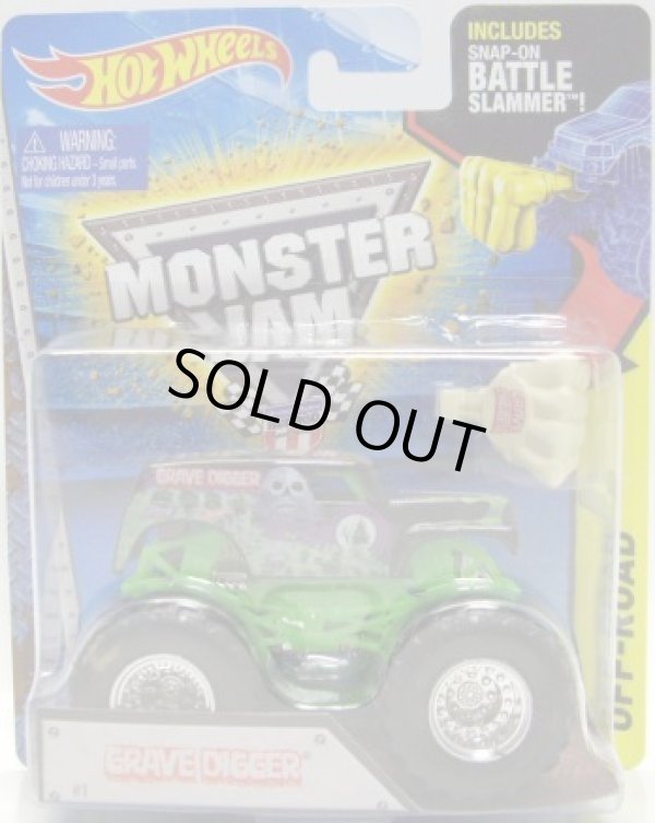 画像1: 2015 MONSTER JAM includes SNAP-ON BATTLE SLAMMER! 【GRAVE DIGGER】 BLACK