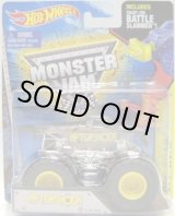 画像: 2015 MONSTER JAM includes SNAP-ON BATTLE SLAMMER! 【AFTERSHOCK】 CLEAR BLACK (X-RAY BODY)