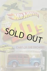 画像: 2012 WALMART EXCLUSIVE "CARS OF THE DECADES" 【'40S WOODIE】 AQUA/5SP
