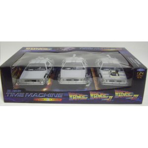 画像: 1/24 WELLY "BACK TO THE FUTURE" 【DELOREAN TIME MACHINE TRILOGY 3CAR PACK】　GRAY/RR