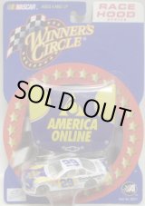 画像: 2002 ACTION - NASCAR WINNER'S CIRCLE 【"#29 AMERICA ONLINE" CHEVY MONTE CARLO】 WHITE-BLUE(with 1/24 RACE HOOD)