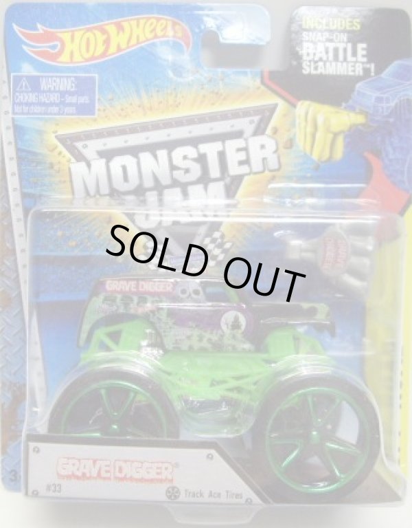 画像1: 2015 MONSTER JAM includes SNAP-ON BATTLE SLAMMER! 【GRAVE DIGGER】 BLACK (TRACK ACE TIRES)