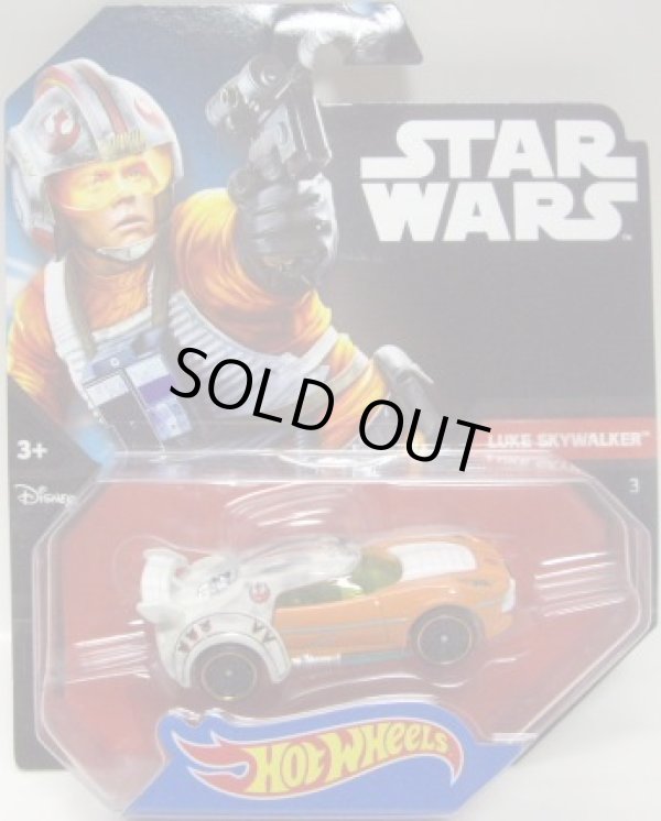 画像1: 2015 HW STAR WARS 【LUKE SKYWALKER】　WHITE-ORANGE/PR5  (2015 BLACK CARD)