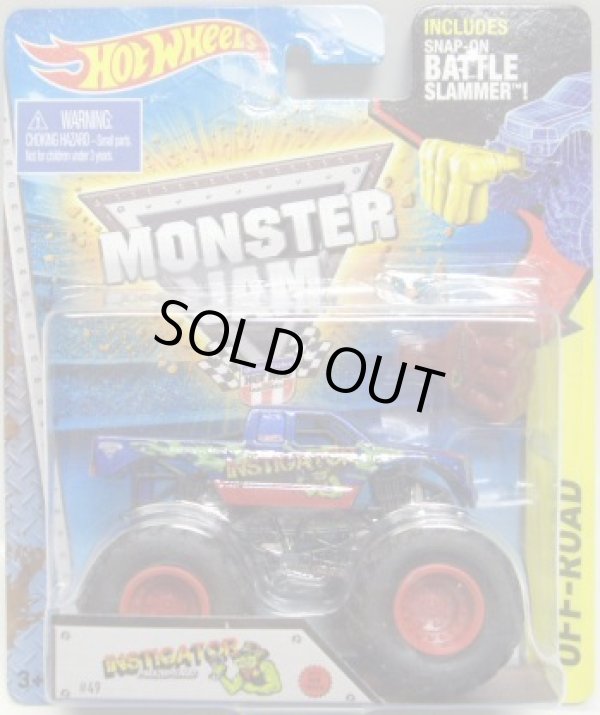 画像1: 2015 MONSTER JAM includes SNAP-ON BATTLE SLAMMER! 【INSTIGATOR PAUL BREAUD】 BLUE (2015 NEW TRUCK!)