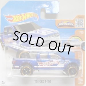 画像: 【'15 FORD F-150】 BLUE/OR6SP (HOT WHEELS TAMPO)  (インターナショナル・ショートカード) 